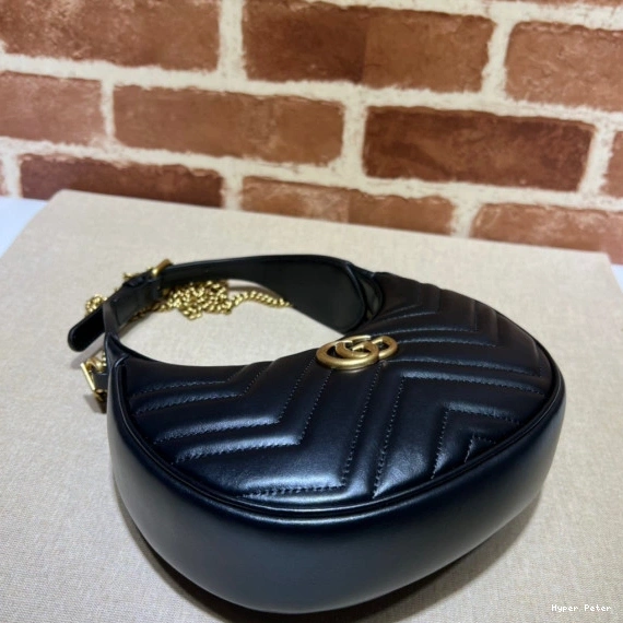 Hyperpeter GG GUCCI mini bag half-moon-shaped Marmont 0818